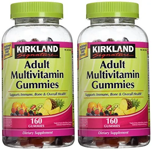 Kirkland Signatureâ„¢ Adult Multivitamin, 320 Gummies Adult Multivitamin, 2-Pack 320 Gummies Total