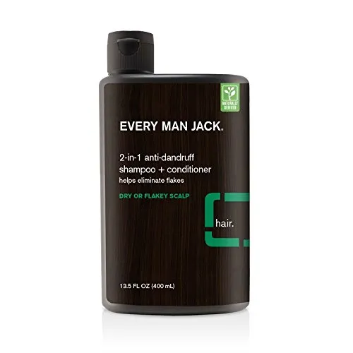 Every Man Jack Anti-Dandruff Shampoo, Eucalyptus, 13.5 Fluid Ounce