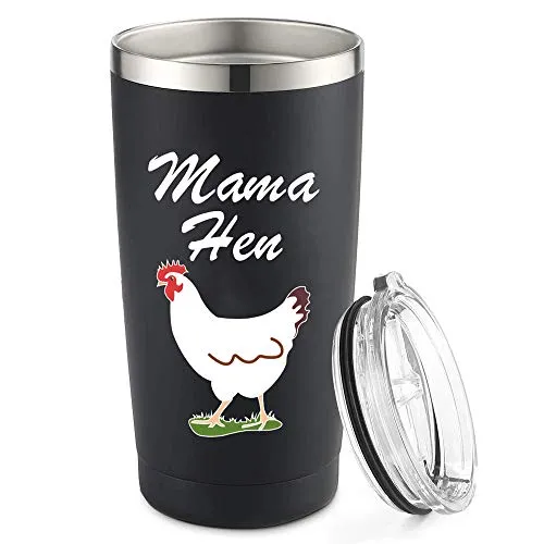 Mothers Day Gifts for Mom Tumbler, 20oz Chicken Tumbler for Mom Gifts, Mothers Day Gifts from Daughter & Birthday Gifts for Mom, Black Stainless Steel Vacuum Insulated Travel Mug With Lid Mothers Day Gifts for Mom Tumbler, 20oz Chicken Tumbler for Mom Gifts, Mothers Day Gifts from Daughter & Birthday Gifts for Mom, Black Stainless Steel Vacuum Insulated Travel Mug With Lid