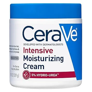 CeraVe Intensive Moisturizing Cream with Shea Butter for Dry Skin, 19oz | Skin Care, Instant Hydration, Body Care, Skin Barrier Repair, Body Cream, Fragrance Free, Extremely Dry Skin