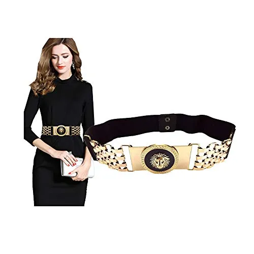 VITOGIFTRIA Stretch Belts For Women Luxury Women Skinny Dress Belt For Ladies Fashion Elastic Waist Band Belts Buckle