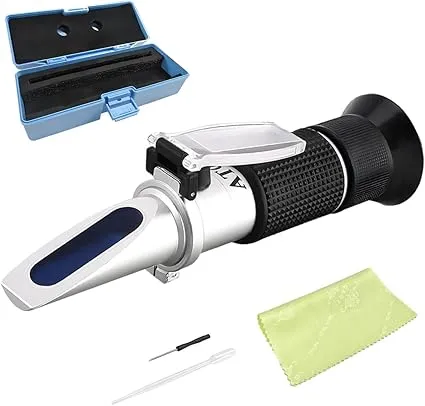 4-in-1 DEF Antifreeze Coolant Refractometer with ATC, Hand-Held AdBlue Coolant Tester Refractometer with Storage Box, Freezing Point Meter for Automobile Antifreeze System 4-in-1 DEF Antifreeze Coolant Refractometer with ATC, Hand-Held AdBlue Coolant Tester Refractometer with Storage Box, Freezing Point Meter for Automobile Antifreeze System