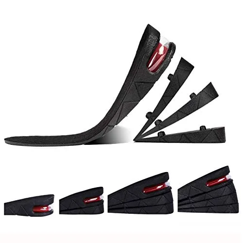 Height Increase Insole, 4-Layer Orthotic Heel Shoe Lift kit with Air Cushion Elevator Shoe Insole Lifts Kits Inserts for Men & Women Taller Insoles 1.2 to 3.5†Variable Height Height Increase Insole, 4-Layer Orthotic Heel Shoe Lift kit with Air Cushion Elevator Shoe Insole Lifts Kits Inserts for Men & Women Taller Insoles 1.2" to 3.5†Variable Height