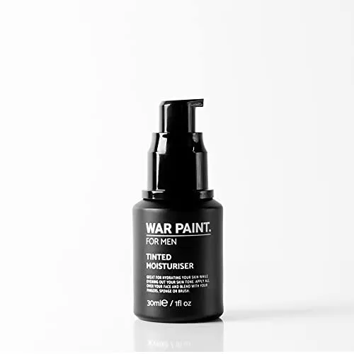 War Paint Men's Tinted Moisturiser - 5 Shades available - Makeup Crafted For Men - Cruelty Free, Vegan Products - Perfect Tone - Made in The UK (Tan)