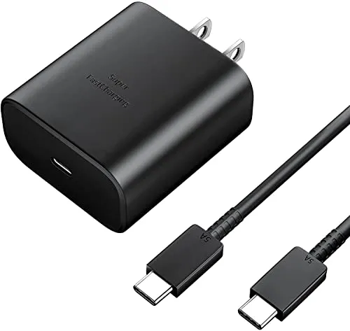 Super Fast Type C Charger,Samsung 45W USB-C Wall Charger for Samsung Galaxy S22 S21 S20 Ultra Plus Note 10+,Google Pixel,Note 20,PPS Charger Adapter Block with 5ft C Charger Fast Charging Cable Super Fast Type C Charger,Samsung 45W USB-C Wall Charger for Samsung Galaxy S22 S21 S20 Ultra Plus Note 10+,Google Pixel,Note 20,PPS Charger Adapter Block with 5ft C Charger Fast Charging Cable
