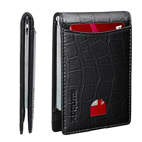 RUNBOX Minimalist Slim Wallet for Men with Money Clip RFID Blocking Front Pocket Leather Mens Wallets RUNBOX Minimalist Slim Wallet for Men with Money Clip RFID Blocking Front Pocket Leather Mens Wallets
