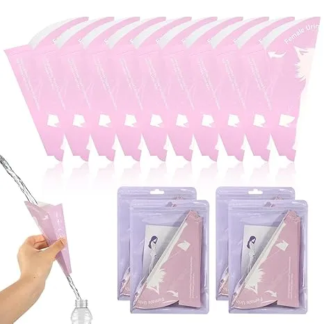40pcs Pee Funnel for Women Disposable Female Urination Device, Womens Urinal Funnel Stand to Pee Female Travel Urinal para Hacer PIPI para Mujeres 40pcs Pee Funnel for Women Disposable Female Urination Device, Womens Urinal Funnel Stand to Pee Female Travel Urinal para Hacer PIPI para Mujeres
