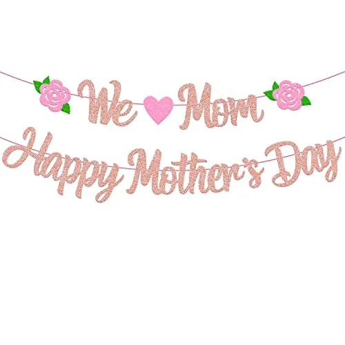 Mothers Day Banner Rose Gold Happy MotherΓ’β¬β’s Day Decorations Best Mom Ever I Love You Mommy Thanks Mom Glitter Mothers Day Party Supplies Centerpieces Backdrop Mothers Day Banner Rose Gold Happy MotherΓ’β¬β’s Day Decorations Best Mom Ever I Love You Mommy Thanks Mom Glitter Mothers Day Party Supplies Centerpieces Backdrop