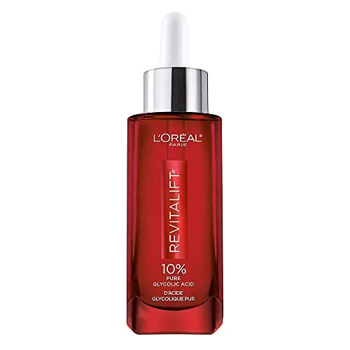 L'Oreal Paris Skincare 10% Pure Glycolic Acid Serum for Face from Revitalift Derm Intensives, Dark Spot Corrector, Even Tone, Reduce Wrinkles, Glycolic Acid Peel, Exfoliator With Aloe, Hydrate, 1.7 Oz L'Oreal Paris Skincare 10% Pure Glycolic Acid Serum for Face from Revitalift Derm Intensives, Dark Spot Corrector, Even Tone, Reduce Wrinkles, Glycolic Acid Peel, Exfoliator With Aloe, Hydrate, 1.7 Oz