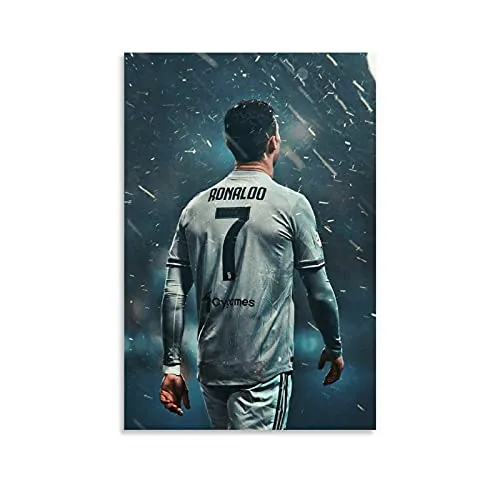 Cristiano Ronaldo Back CR7 Poster Decorative Painting Canvas Wall Art Living Room Posters Bedroom Painting Unframe 08Ã—12inch(20Ã—30cm)