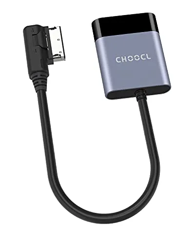 CHOOCL Bluetooth 5.0 aptX-HD Adapter with AMI/MDI Cable for 2010-2019 Year Audi AMI MMI 3g and 2005-2011 Year Mercedes MDI iPod iPhone Music Interface (3000A) CHOOCL Bluetooth 5.0 aptX-HD Adapter with AMI/MDI Cable for 2010-2019 Year Audi AMI MMI 3g and 2005-2011 Year Mercedes MDI iPod iPhone Music Interface (3000A)