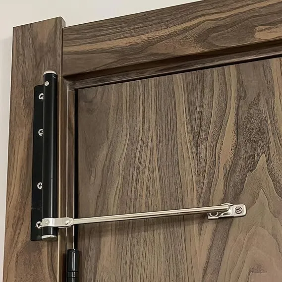 Automatic Door Closer for Home Easy to Install | Safety Spring Door Closers | Auto Soft Close to Convert Hinged Doors to Auto Self Closing | Adjustable Catch Speed | with Arm, Screw, Wrench