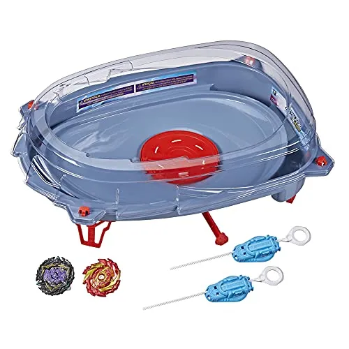 BEYBLADE Burst Surge Speedstorm Motor Strike Battle Set -- Battle Game playset with Motorized Stadium, 2 Battling Top Toys and 2 Launchers BEYBLADE Burst Surge Speedstorm Motor Strike Battle Set -- Battle Game playset with Motorized Stadium, 2 Battling Top Toys and 2 Launchers