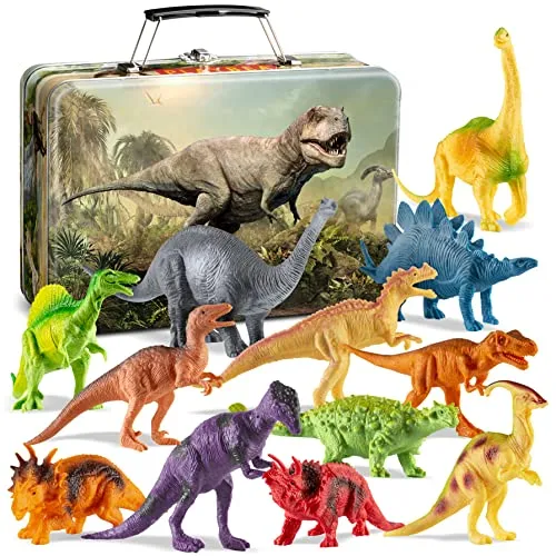Dinosaur Toys for Kids Toys - 12 7-Inch Realistic Dinosaurs Figures with Storage Box | Kids Dinosaur Toys | Toddler Dinosaur Toy | Dinosaur Toys for Kids 3-5 5-7 | Dino Toys Kid Toys Toddler Boy Toys Dinosaur Toys for Kids Toys - 12 7-Inch Realistic Dinosaurs Figures with Storage Box | Kids Dinosaur Toys | Toddler Dinosaur Toy | Dinosaur Toys for Kids 3-5 5-7 | Dino Toys Kid Toys Toddler Boy Toys