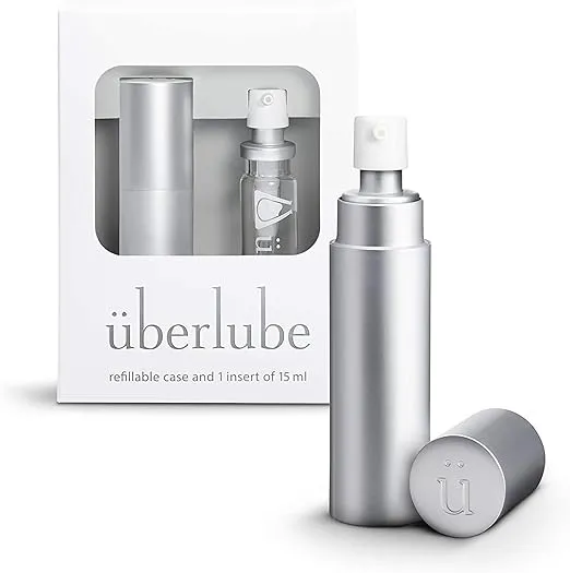 Uberlube Silicone Lube - Silver for Travel Unscented Silicone Lubricant Personal Lubrication : Latex-Safe Sex Lube Liquid for Couples, Flavorless, Vaginal & Anal Lube - 15ml Uberlube Silicone Lube - Silver for Travel Unscented Silicone Lubricant Personal Lubrication : Latex-Safe Sex Lube Liquid for Couples, Flavorless, Vaginal & Anal Lube - 15ml