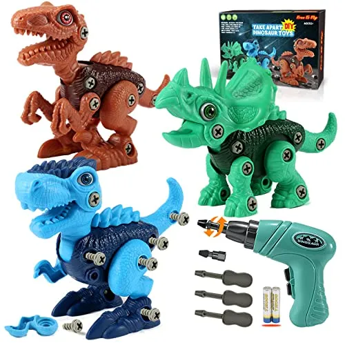 Kids Toys Stem Dinosaur Toy: Take Apart Dinosaur Toys for kids 3-5| Learning Educational Building construction Sets with Electric Drill| Birthday Gifts for Toddlers Boys Girls Age 3 4 5 6 7 8 Year Old Kids Toys Stem Dinosaur Toy: Take Apart Dinosaur Toys for kids 3-5| Learning Educational Building construction Sets with Electric Drill| Birthday Gifts for Toddlers Boys Girls Age 3 4 5 6 7 8 Year Old