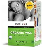 Parissa Organic Sugar Wax, Waxing Kit made of Organic Sugar Wax for Hair Removal Body Waxing, 240ml (8oz), 30 strips, 3 spatulas Parissa Organic Sugar Wax, Waxing Kit made of Organic Sugar Wax for Hair Removal Body Waxing, 240ml (8oz), 30 strips, 3 spatulas