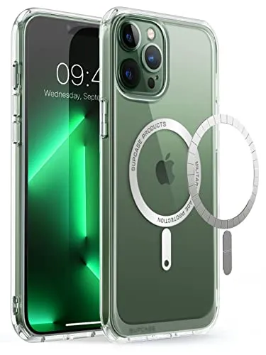 SUPCASE Unicorn Beetle Mag Series Case for iPhone 13 Pro (2021 Release) 6.1 Inch, Premium Hybrid Protective Clear Case Compatible with MagSafe (Clear)