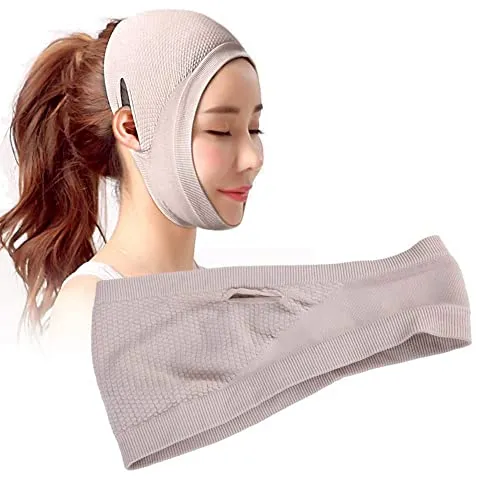 Faciacl Slimming Mask, V-Face Face Lifting Slim Mask Bandages Thin-Face Lifting Belts Band Chin Care Face Belts for Lift Face Belt Tighten Skin for jawline band facelift band