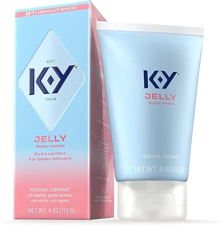 K-Y Jelly Personal Lubricant, Body-Friendly Water-Based Formula, Safe for Anal Sex, Safe to Use with Latex Condoms. Glide into a Wetter, Better Experience Every Day. for Men, Women, Couples, 4 FL OZ K-Y Jelly Personal Lubricant, Body-Friendly Water-Based Formula, Safe for Anal Sex, Safe to Use with Latex Condoms. Glide into a Wetter, Better Experience Every Day. for Men, Women, Couples, 4 FL OZ