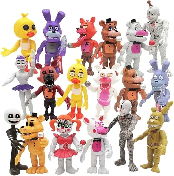 Action Figure Toy, 18 Pcs Game Figures Toys, Movable Joints Toys Dolls, Collectible Figure Gifts for Kids, Colourful Action Figure Toy, 18 Pcs Game Figures Toys, Movable Joints Toys Dolls, Collectible Figure Gifts for Kids, Colourful