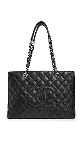 CHANEL Women's Pre-Loved Chanel Black Caviar GST, Black, One Size