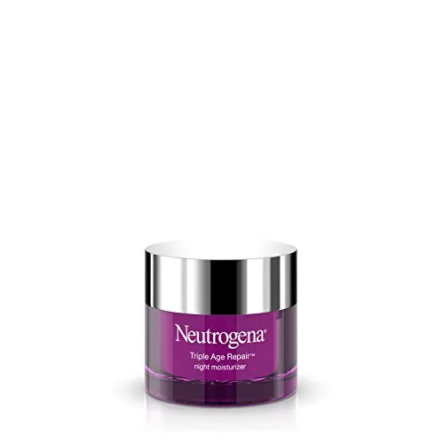 Neutrogena Triple Age Repair Anti-Aging Night Cream with Vitamin C; Fights Wrinkles & Even Tone, Dark Spot Remover & Firming Anti-Wrinkle Face & Neck Cream; Glycerin & Shea Butter, 1.7 oz Neutrogena Triple Age Repair Anti-Aging Night Cream with Vitamin C; Fights Wrinkles & Even Tone, Dark Spot Remover & Firming Anti-Wrinkle Face & Neck Cream; Glycerin & Shea Butter, 1.7 oz