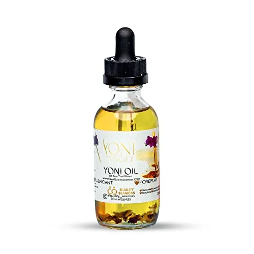 Feminine Yoni Oil for Women. Intimate oil for feminine care. Eliminates Vagina Odor. Heals Razor Bumps. Restores PH Balance, Heals and soothes (2 oz Large)
