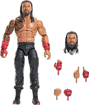 Mattel WWE Elite Collection Top Picks Action Figures & Accessories Set, 6-inch Collectible Roman Reigns with Swappable Hands & Ring Gear (Styles May Vary) Mattel WWE Elite Collection Top Picks Action Figures & Accessories Set, 6-inch Collectible Roman Reigns with Swappable Hands & Ring Gear (Styles May Vary)