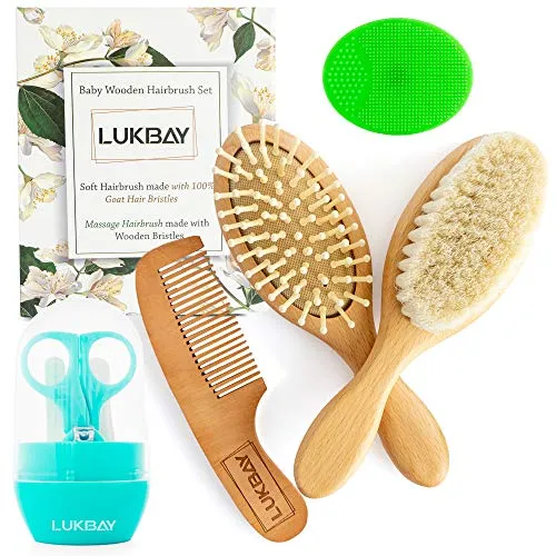 Toddler Hair Brush Comb Set-Complete Kit Baby Products Wooden Soft Bristle Brush Wooden Comb Baby Cradle Cap Silicone Brush Bath Boy Girl Grooming Kit Ideal for Newborn Babies Infant Baby Shower Kids Toddler Hair Brush Comb Set-Complete Kit Baby Products Wooden Soft Bristle Brush Wooden Comb Baby Cradle Cap Silicone Brush Bath Boy Girl Grooming Kit Ideal for Newborn Babies Infant Baby Shower Kids