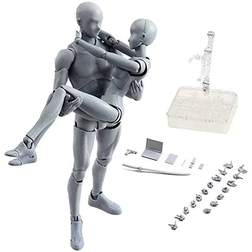 Action Figures Body Kun & Body Chan DX Set Male & Female Action Figure Model for SHF PVC Figure Painting Gifts Collections with Box Action Figures Body Kun & Body Chan DX Set Male & Female Action Figure Model for SHF PVC Figure Painting Gifts Collections with Box