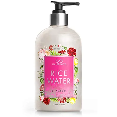 Hairfinity Rice Water Shampoo - Silicone & Sulfate Free Growth Formula - Best for Damaged, Dry, Curly or Frizzy Hair - Thickening for Thin Hair, Safe for Keratin and Color Treated Hair 12oz Hairfinity Rice Water Shampoo - Silicone & Sulfate Free Growth Formula - Best for Damaged, Dry, Curly or Frizzy Hair - Thickening for Thin Hair, Safe for Keratin and Color Treated Hair 12oz