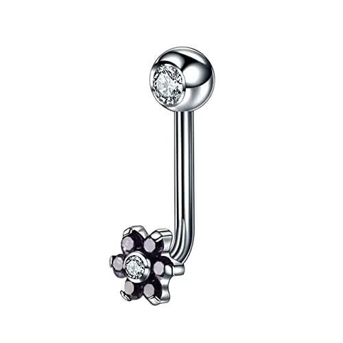 Lysee Body Jewelry - 1Pc Titanium Christina Vertical Hood Piercing Flower Lip Ring Sexy Vagina Genital Piercing Navel Eyebrow Ring Piercing Jewelry - (Metal color: 1.6x11x5mm Purple) Lysee Body Jewelry - 1Pc Titanium Christina Vertical Hood Piercing Flower Lip Ring Sexy Vagina Genital Piercing Navel Eyebrow Ring Piercing Jewelry - (Metal color: 1.6x11x5mm Purple)